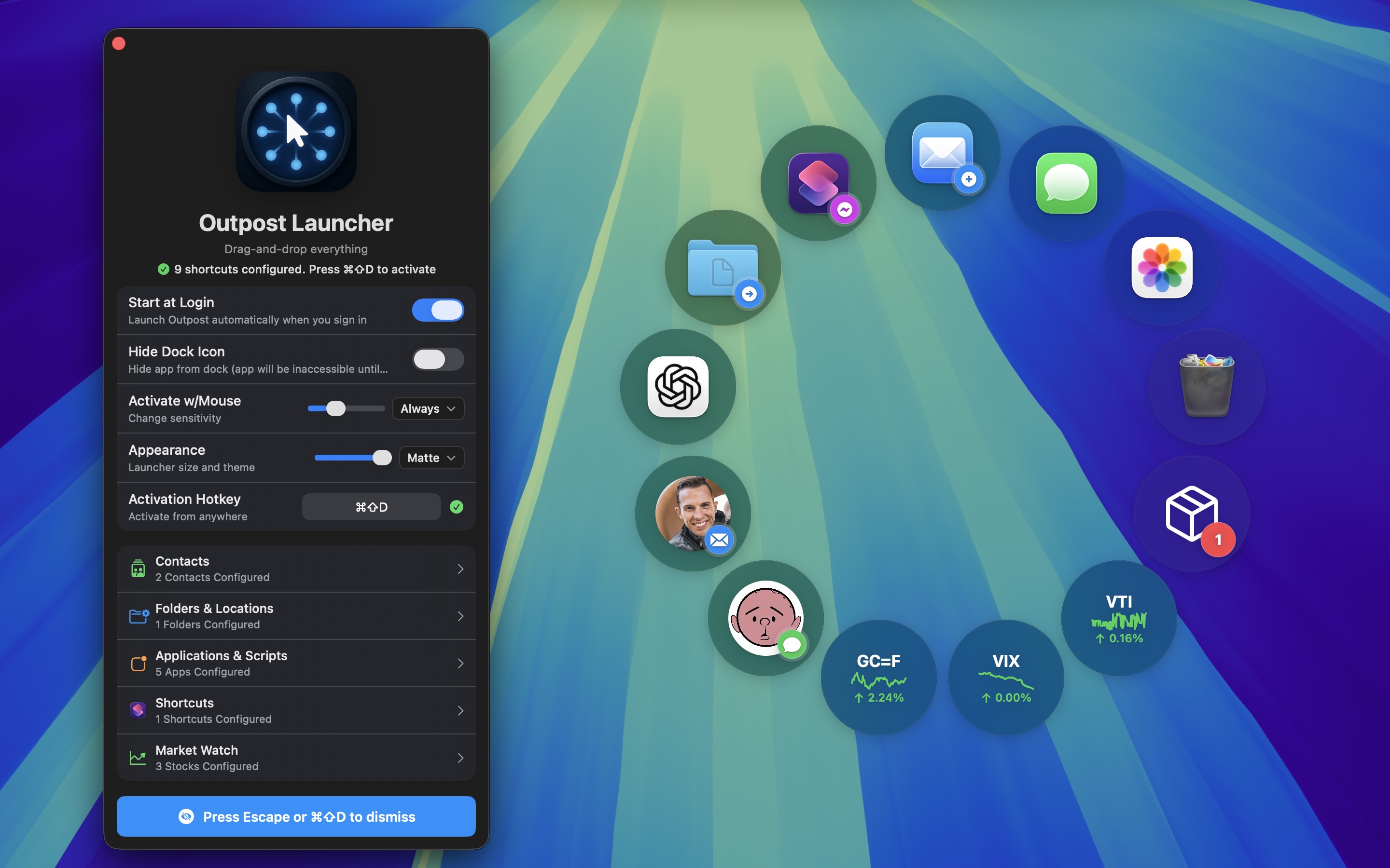 Drag and drop files to destinations