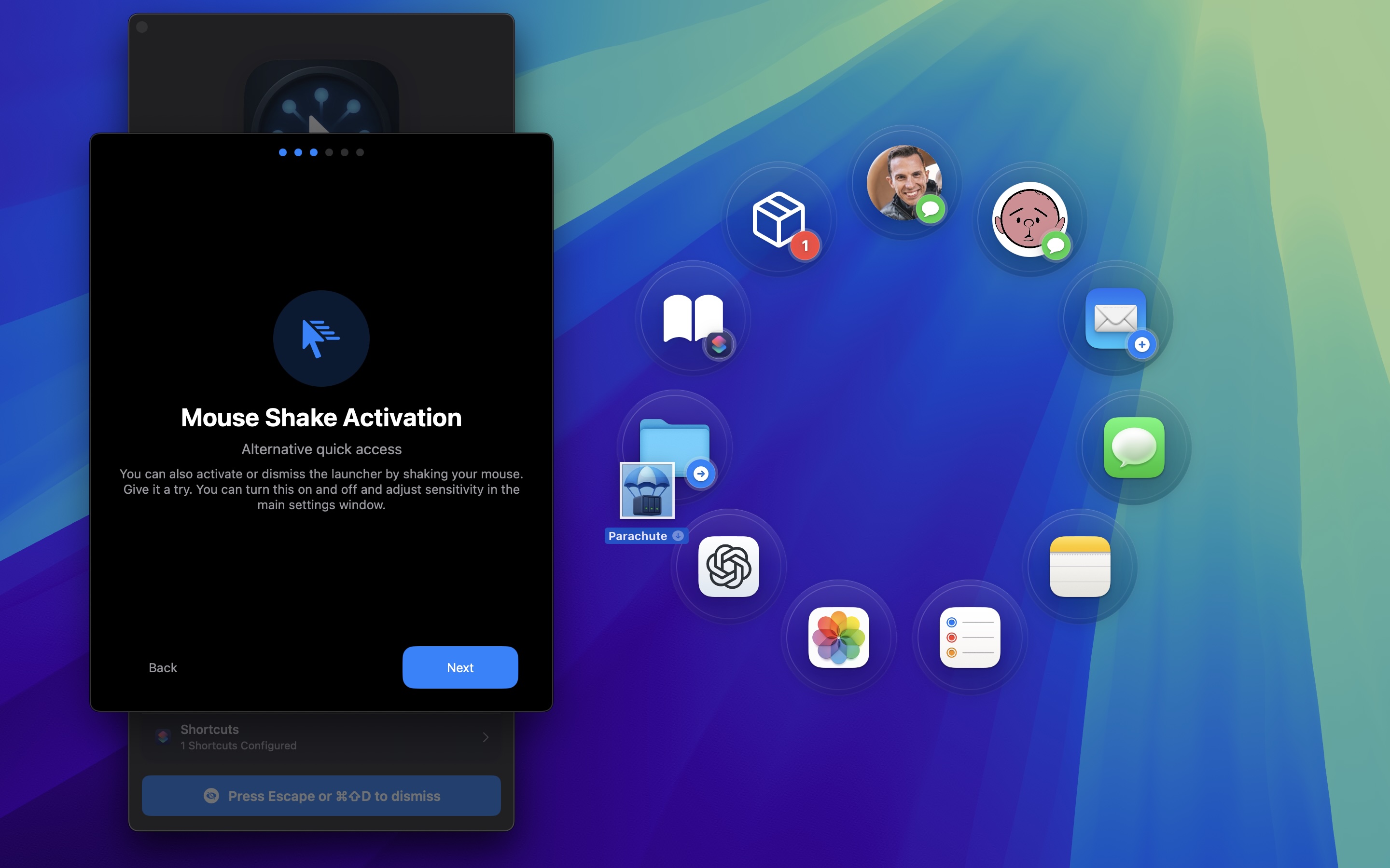 Drag and drop files to destinations